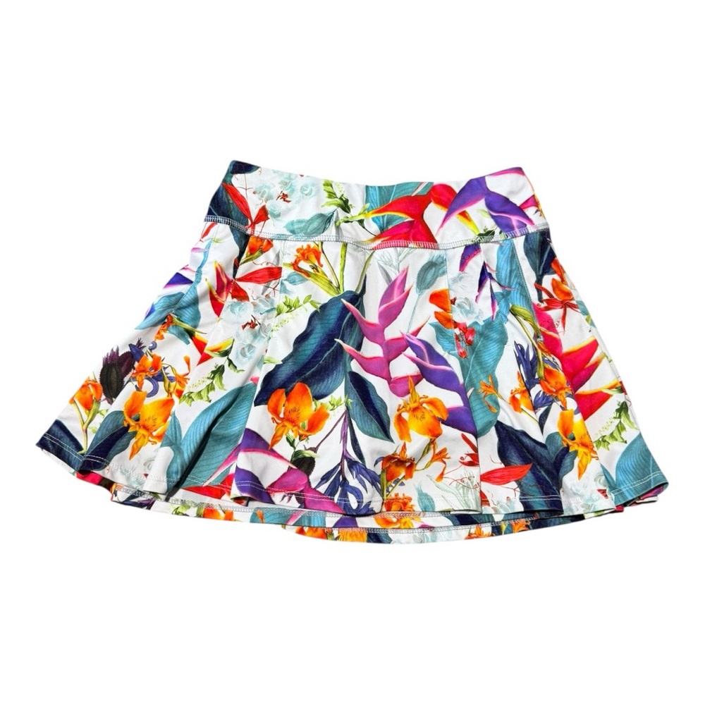 Athleta Girl Tropical Floral High Waisted Skort Size XXS